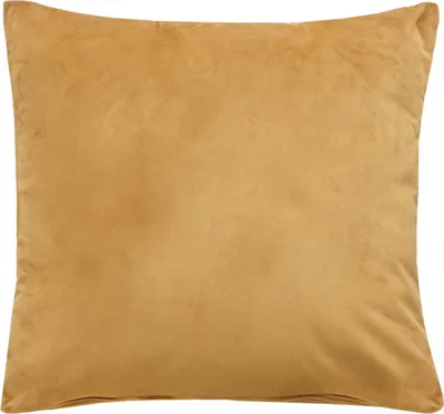 Produktbild von Sofakissen mit Füllung »Milano« HxB 45x45 cm Senf Dekokissen mit Komfort-Samt-Bezug und Reißverschluß mit Füllkissen Extra Weich Couchkissen, 203572