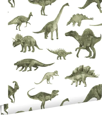 Obrázek produktu pro ESTAhome tapeta dinosauři tmavě zelená 50 x 900 cm