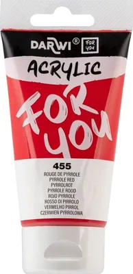 Zdjęcie produktu dla Darwi DFY Farba akrylowa Pyrrole Red 75 ml 1 szt.