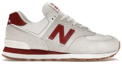 Produktbild von New Balance 574 White Red Gum - EU 41.5