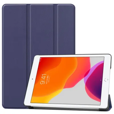 Produktbild von Mobigear Dreifach-Faltetui für iPad 7 (2019) – Klapphülle – Dunkelblau