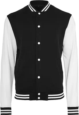 Produktbild von Build Your Brand Collegejacke für Herren Anteouse schwarz-weiss XL