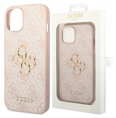 Produktbild von Guess Etui Fall Fall Rucksack mit Logo für Iphone 15 Rosa