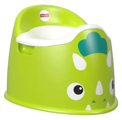 Image de Pot toilette bebe dinosaure vert - fisher price - apprentissage propreté
