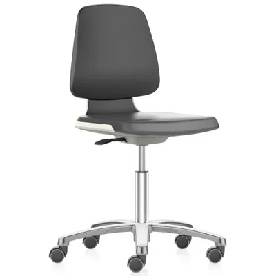 Produktbild von bimos Arbeitsdrehstuhl Labsit weiß, schwarz Kunstleder