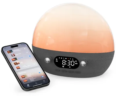 Produktbild von Dekala White Noise Machine, APP-Steuerung Wecker, 11 beruhigende Klänge Nachtlicht,