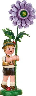 Immagine prodotto di Hubrig arte popolare 'Ragazzo bambino in fiore con dalia - 11 cm'