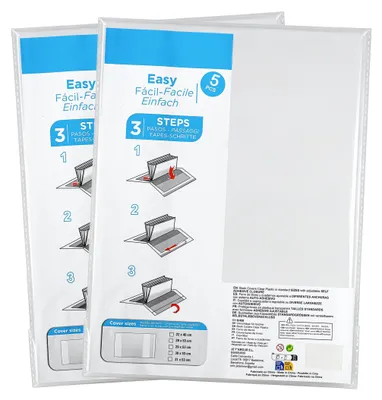 Imagen del producto de Película protectora autoadhesiva transparente, de 30 x 53 cm, 10 unidades, para muebles