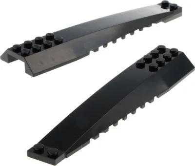 Produktbild von 2x Lego Keil Flügel Platte 16x4x1 schwarz schräg Stein Star Wars Batman 4403 45301