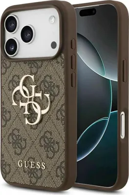 Produktbild von Guess 4G Big Logo Fall für Iphone 17 Pro - braun