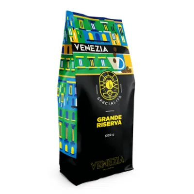 Zdjęcie produktu dla Kawa ziarnista Venezia Grande Riserva włoska kawa 100% arabica 1kg