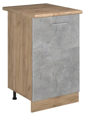 Imagen del producto de Mueble bajo de cocina Vicco R-Line Hormigón/Roble dorado 50 cm encimera Roble dorado, Model 70316