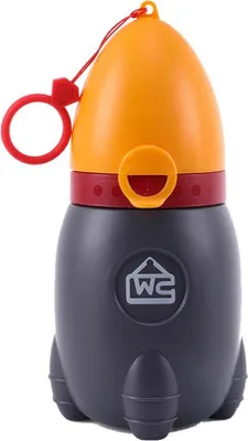 Produktbild von Famanu Tragbares Urinal für Kinder Raketen-Design 370 ml - Reise- und Notfalltoilet