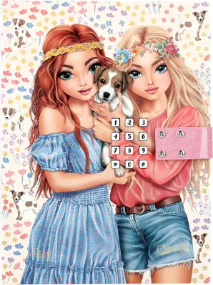 Produktbild von Depesche 12970 TOPModel Velo fleur - Tagebuch mit Zahlen-Code und Sound, Buch mit 80 linierten und bunt illustrierten Seiten