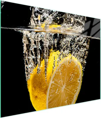 Obrázok produktu pre Sklenená doska na krájanie 52x30 citrónov