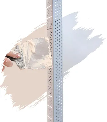Produktbild von ProfileXXL PVC Eckwinkel, Eckprofil, Rund, Kantenschutz flexibel Trockenbau 2,5m Weiß 32 x 32mm Runde Kante für Bogen