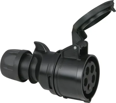 Immagine prodotto di PCE CEE 16 A/400 V spina 5 poli femmina nero - IP44