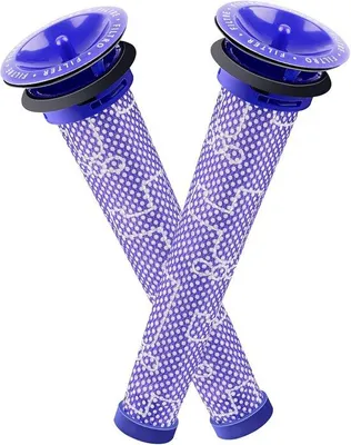 Zdjęcie produktu dla Zestaw 2 sztuk zapasowych filtrów wstępnych do odkurzaczy – filtry do modeli Dyson V6, V7, V8, DC59, DC58 – część zamienna 965661 01