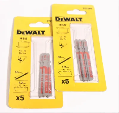 Produktbild von 2 x DEWALT HSS Stichsägeblatt Stichsäge Sägeblatt Stahlsägeblatt Sägen DT2160