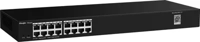 Zdjęcie produktu dla Ruijie Networks RG-ES200 Managed L2 Gigabit Ethernet (10/100/1000) Desktop/Installation Black