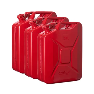 Produktbild von Oxid7 Kraftstoffkanister Metall 3er-Set 20l rot