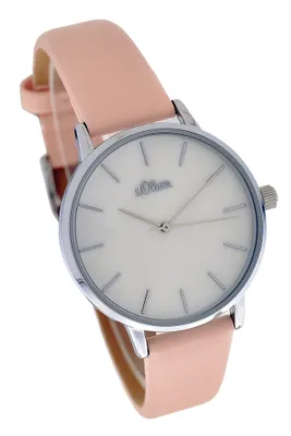 Produktbild von s.Oliver Damen Analog Quarz Armbanduhr mit PolyurethanArmband SO-3547-LQ