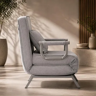 Produktbild von Makika Schlafsessel Schlafsofa Ted klappbar in Grau