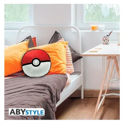 Produktbild von ABYstyle Pokémon, Rot, Weiß, Rund, Polyester, Zierkissen
