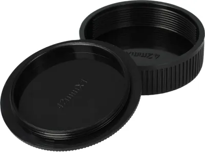 Produktbild von vhbw Objektivdeckel-Set kompatibel mit Praktiflex Kamera - Rück- und Gehäusedeckel Schwarz