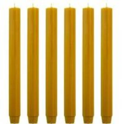 Produktbild von Cactula dicke Stabkerzen – Natuur – 6 Stück – 30 cm – Ø 2,6 cm