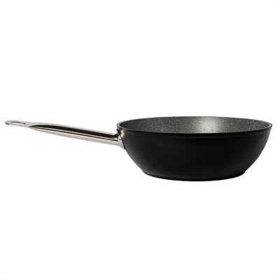Produktbild von Serenk Excellence Collection Wokpfanne, für alle Herdarten, Antihaftbeschichtung, Servierpfanne, spülmaschinenfest, Stielpfannen, Ø 28 cm - 3,7 Liter,  Türkiye