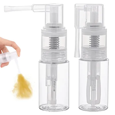 Glitzer-Sprühflaschen 2er-Pack, 35 ml, transparent, nachfüllbar