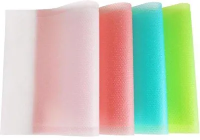 Produktbild von Kühlschrank-Matten Waschbar-Wasserfest Ölbeständig Reibungsarme Pads können auf die gewünschte Größe zugeschnitten werden für Gefrierschrank Glas-Regal Schrank Farbe Zufällig 45 x 29 cm Packung mit 10 Stücken