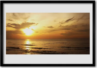 Produktbild von Bild 70x50 MDF-Rahmen Wandkunst Meer Landschaft