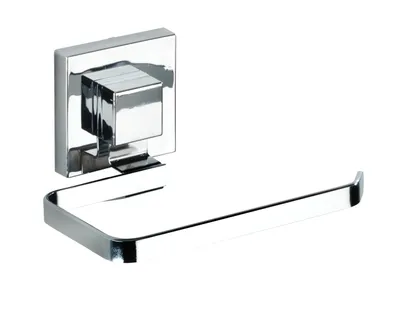 Image de WENKO Porte-papier WC Rouleaux WC sans percer Salle de bains Acier inox QUADRO