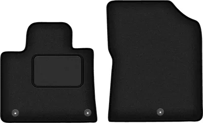 Image de Tapis de sol avant velours sur-mesure pour Kia Sorento IV (2020-, SUV) noir, jeu 2 pièces, fixations - STANDRAD