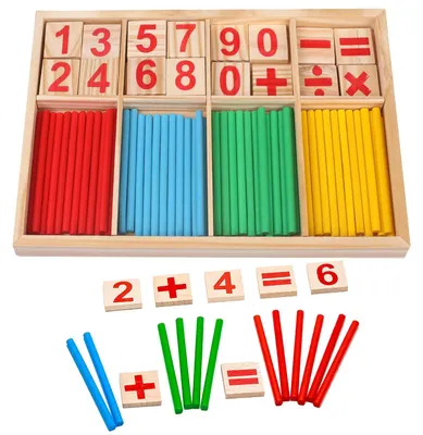 Produktbild von Kreatives Lernspielzeug - Bunte Zählstäbe - 24 Stück