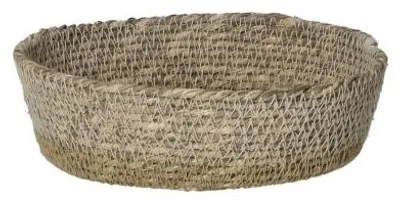 Produktbild von Pomax Quadri Brotkorb aus Seegras, Haferbeige, Ø 15 x H 5 cm
