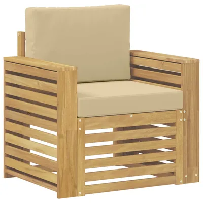 Image de Ensemble de canapés d'extérieur vidaXL en polyester blanc