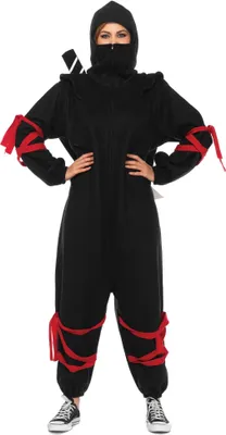 Produktbild von Ninja Overall Karneval Faschingskostüm Damen Herre Größe: M-L