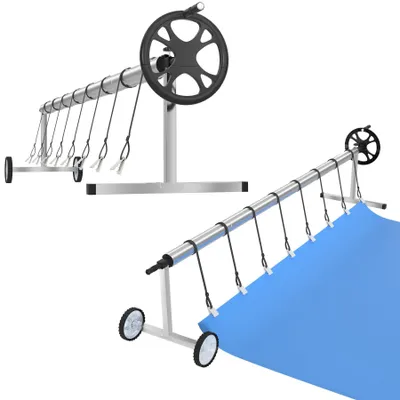 Immagine prodotto di Omgoods - Sistema a rullo per coperture di piscine, da 300 a 570 cm