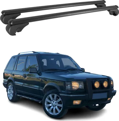 Zdjęcie produktu dla Bagażniki dachowe poprzeczne do Land Rover Range Rover 1994-2002, aluminium czarne