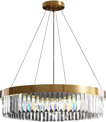 Zdjęcie produktu dla Luxita - żyrandol kryształowy 60cm Mosiądz Złoty ring