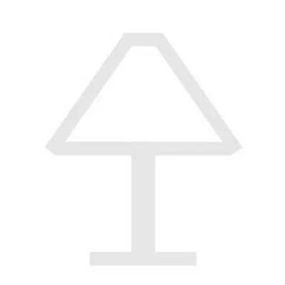 A simple line drawing of a floor lamp on a white background.