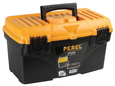 Produktbild von Perel OM18, Werkzeugkasten, Schwarz, Orange, 432 mm, 250 mm, 238 mm