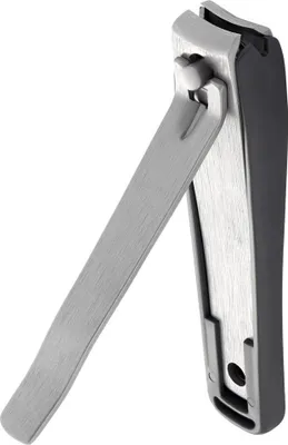 Produktbild von Staleks KBC-20 Nagelknipser mit Auffangbehälter – Präzisions-Nagelschneider aus Edelstahl, mit Nagelfeile, ergonomischб für Maniküre und Pediküre