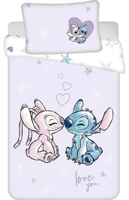 Produktbild von Baumwollbettwäsche 100x135 + 40x60 Lilo und Stitch
