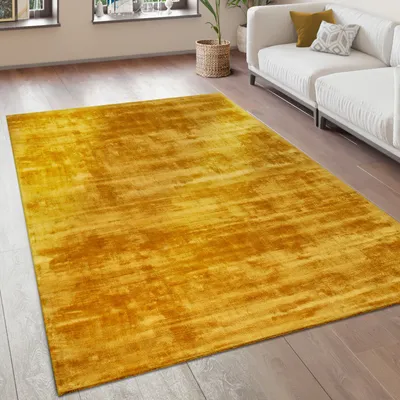 Produktbild von Teppich Wohnzimmer Vintage Kurzflor Handgefertigt Hochwertig 100 % Viskose Grösse 120x170 cm