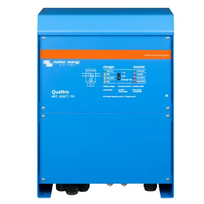 Produktbild von Victron Energy Victron Quattro 48/5000/70-100 48V 230V 4000W Sinus Wandler 70A Batterielader