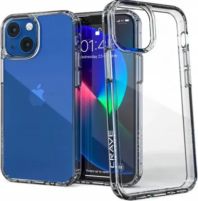 Imagen del producto de Funda protectora de alta calidad, fabricada con material transparente, para iPhone 13